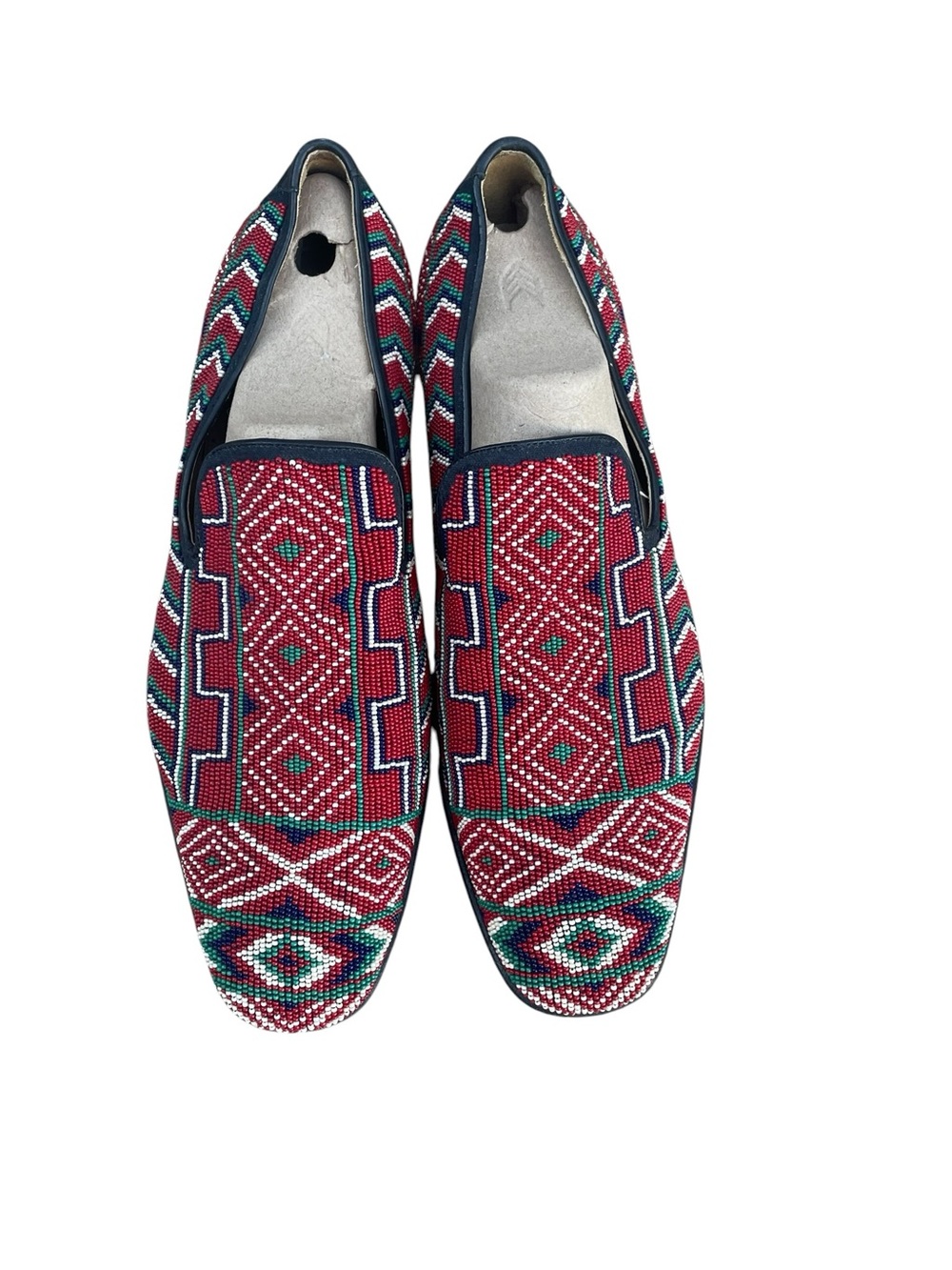 Donald J Pliner Signature Pontsp Glass Beaded Loafers Made in Italy Size 11 M